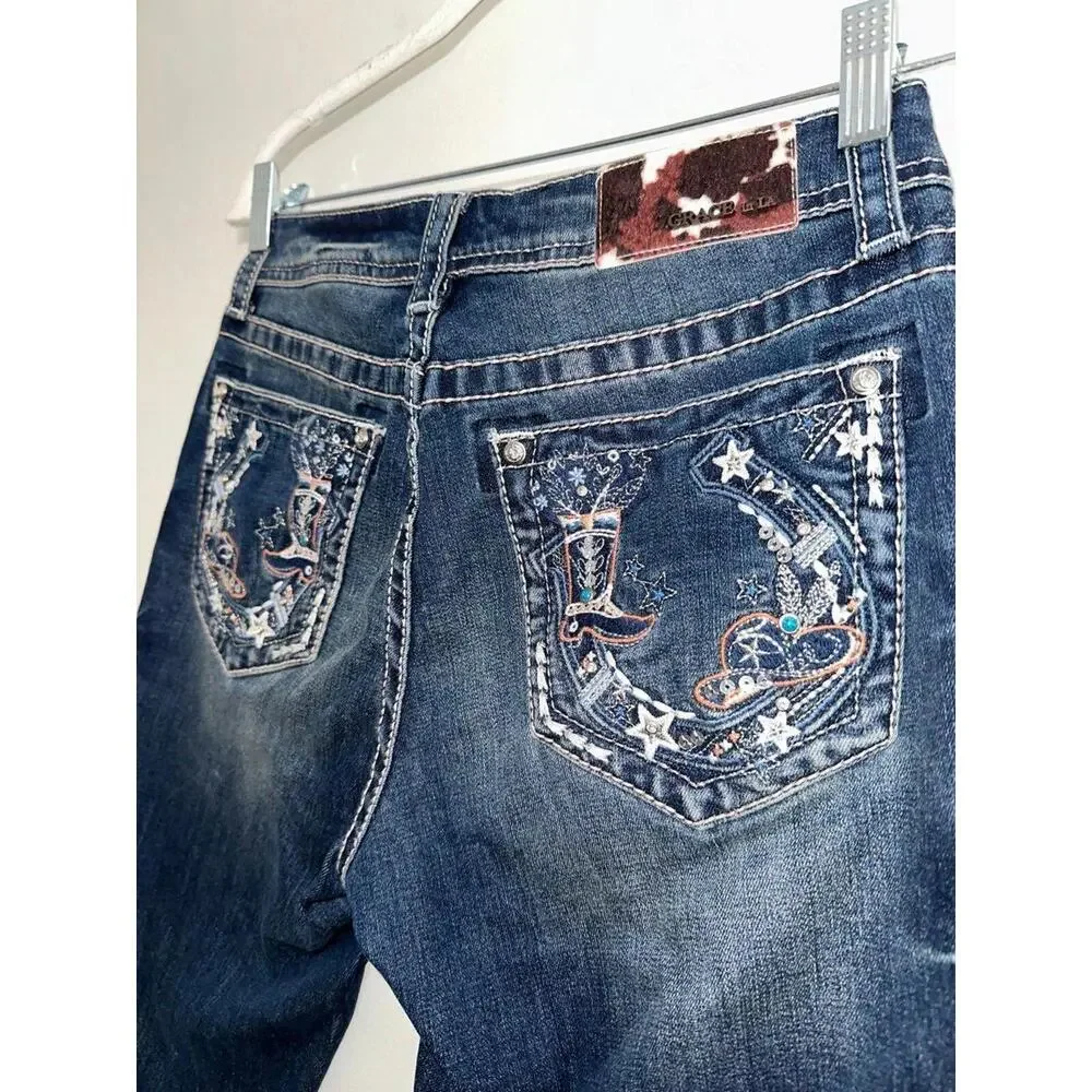Grace in LA Easy Fit Jeans - Picture 1 of 4